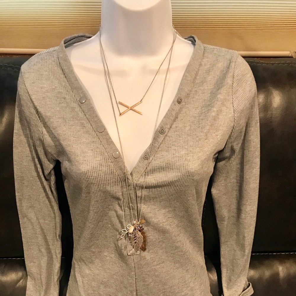 Gray bodysuit